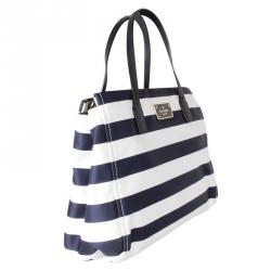 Pre Owned Kate Spade Bi Color Nylon Blake Avenue Taden Tote