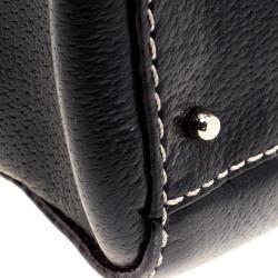 Pre Owned Kate Spade Black Leather Wellesley Quinn Tote