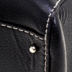 Pre Owned Kate Spade Black Leather Wellesley Quinn Tote