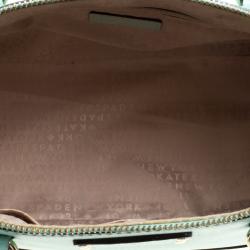 Pre Owned Kate Spade Mint Green Leather Wellesley Rachelle Shoulder Bag