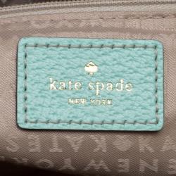 Pre Owned Kate Spade Mint Green Leather Wellesley Rachelle Shoulder Bag
