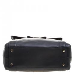 Pre Owned Kate Spade Dark Grey Leather Top handle Bag