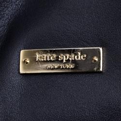 Pre Owned Kate Spade Dark Grey Leather Top handle Bag