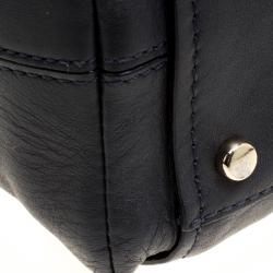 Pre Owned Kate Spade Dark Grey Leather Top handle Bag