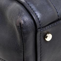 Pre Owned Kate Spade Dark Grey Leather Top handle Bag