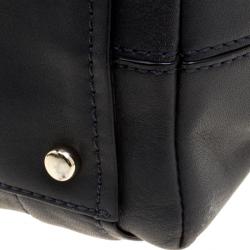 Pre Owned Kate Spade Dark Grey Leather Top handle Bag