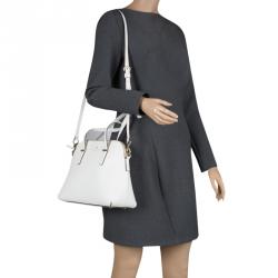 Kate Spade White Leather Cedar Street Maise Satchel