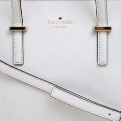 Kate Spade White Leather Cedar Street Maise Satchel
