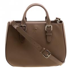 Pre Owned Kate Spade Brown Leather Shoulder Bag