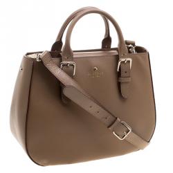 Pre Owned Kate Spade Brown Leather Shoulder Bag