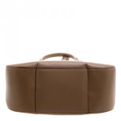 Pre Owned Kate Spade Brown Leather Shoulder Bag