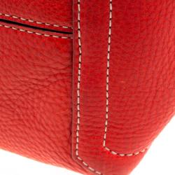 Pre Owned Kate Spade Red Leather Fosters Crossing Serena Hobo