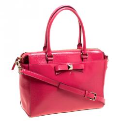 Kate Spade Strawberry Patent Leather Beacon Court Jeanne Top Handle Bag