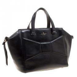Pre Owned Kate Spade Black Leather Francisca Tote