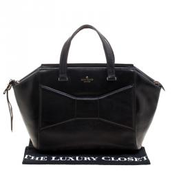 Pre Owned Kate Spade Black Leather Francisca Tote