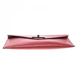 Pre Owned Kate Spade Red Leather Post Street Little Adair Clutch