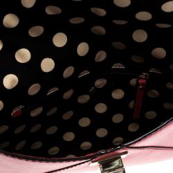 Pre Owned Kate Spade Red Leather Post Street Little Adair Clutch