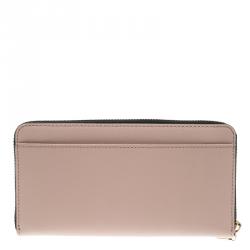 Pre Owned Kate Spade Black/Beige Leather Cameron Street Stacy Wallet
