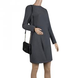 Pre Owned Kate Spade Black Quilted Leather Astor Court Flap Shoulder Bag