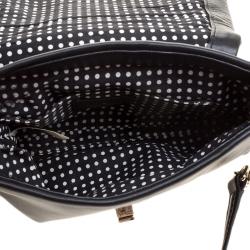 Pre Owned Kate Spade Black Quilted Leather Astor Court Flap Shoulder Bag