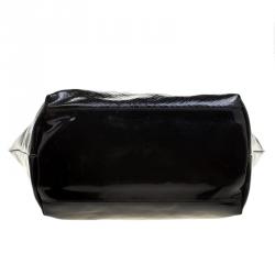 Pre Owned Kate Spade Black Embossed Patent Leather Tote