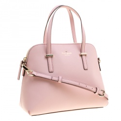 Pre Owned Kate Spade Blush Pink Leather Cedar Street Maise Satchel