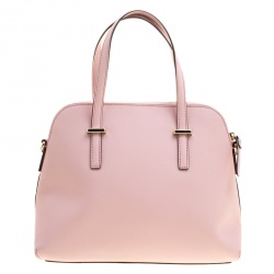 Pre Owned Kate Spade Blush Pink Leather Cedar Street Maise Satchel