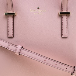 Pre Owned Kate Spade Blush Pink Leather Cedar Street Maise Satchel