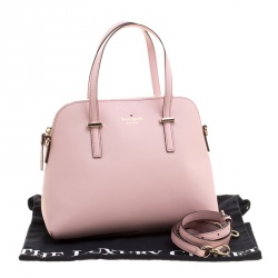Pre Owned Kate Spade Blush Pink Leather Cedar Street Maise Satchel