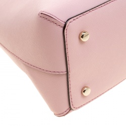 Pre Owned Kate Spade Blush Pink Leather Cedar Street Maise Satchel