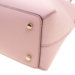 Pre Owned Kate Spade Blush Pink Leather Cedar Street Maise Satchel