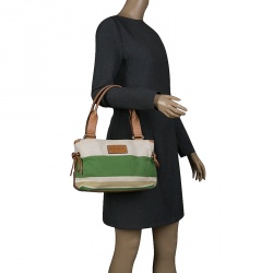Pre Owned Kate Spade Multicolor Canvas Striped Tote