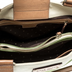Pre Owned Kate Spade Multicolor Canvas Striped Tote
