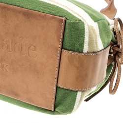 Pre Owned Kate Spade Multicolor Canvas Striped Tote