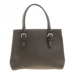 Pre Owned Kate Spade Grey Leather Cove Street Airel Tote