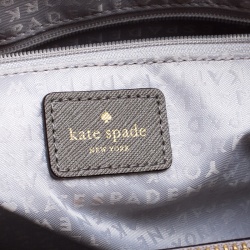 Pre Owned Kate Spade Grey Leather Cove Street Airel Tote