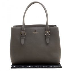 Pre Owned Kate Spade Grey Leather Cove Street Airel Tote