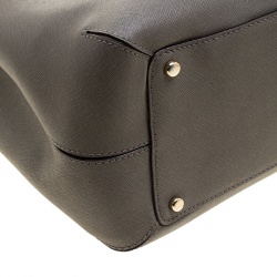 Pre Owned Kate Spade Grey Leather Cove Street Airel Tote