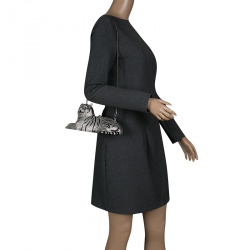 Pre Owned Kate Spade Rhinestone Crystal Place Your Bets Tiger Clutch