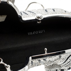 Pre Owned Kate Spade Rhinestone Crystal Place Your Bets Tiger Clutch