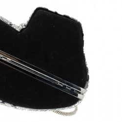 Pre Owned Kate Spade Rhinestone Crystal Place Your Bets Tiger Clutch