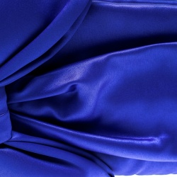 Pre Owned Kate Spade Blue Satin Evening Belles Gini Clutch