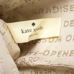 Pre Owned Kate Spade Blue Satin Evening Belles Gini Clutch