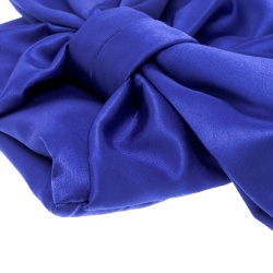 Pre Owned Kate Spade Blue Satin Evening Belles Gini Clutch