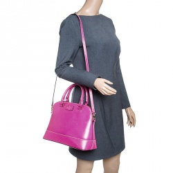 Pre Owned Kate Spade Pink Leather Wellesley Rachelle Satchel