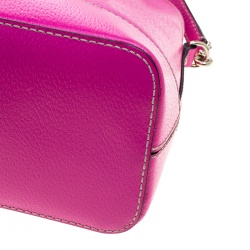 Pre Owned Kate Spade Pink Leather Wellesley Rachelle Satchel