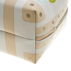 Pre Owned Kate Spade Multicolor Leather Sandy Hill Circle Trunk Satchel