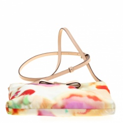 Pre Owned Kate Spade Multicolor Printed Nylon Crossbody Bag