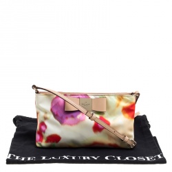 Pre Owned Kate Spade Multicolor Printed Nylon Crossbody Bag