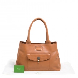Pre Owned Kate Spade Brown Leather Tote